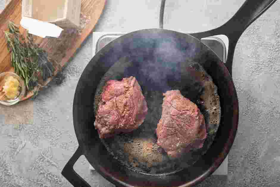 Sous Vide Filet Mignon Recipe: 
Heat a cast-iron skillet over medium-high heat.