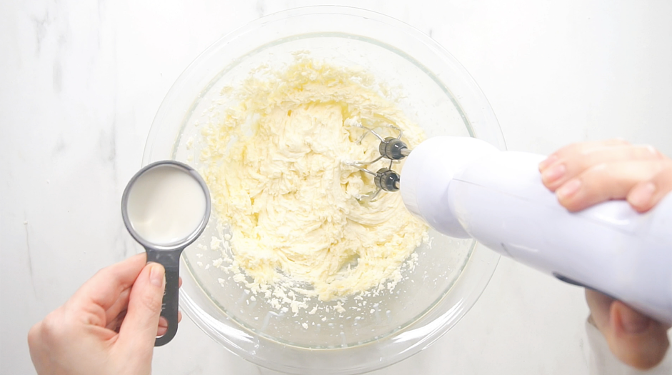 Matcha Cupcakes Recipe: Slowly beat in the almond milk until a smooth buttercream forms.