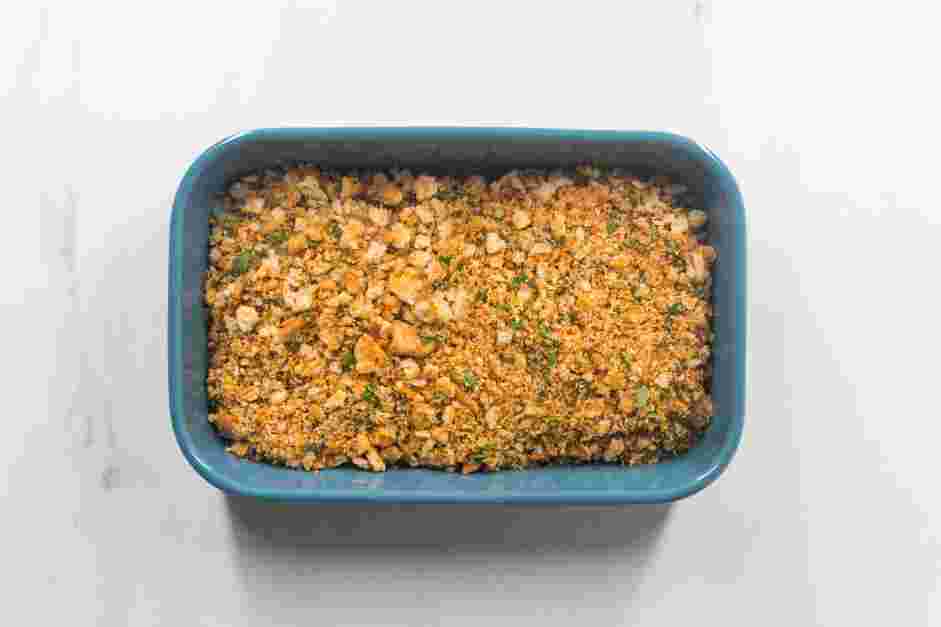 Baked Haddock Recipe: 
Top the haddock with more of the cracker crumb mixture.