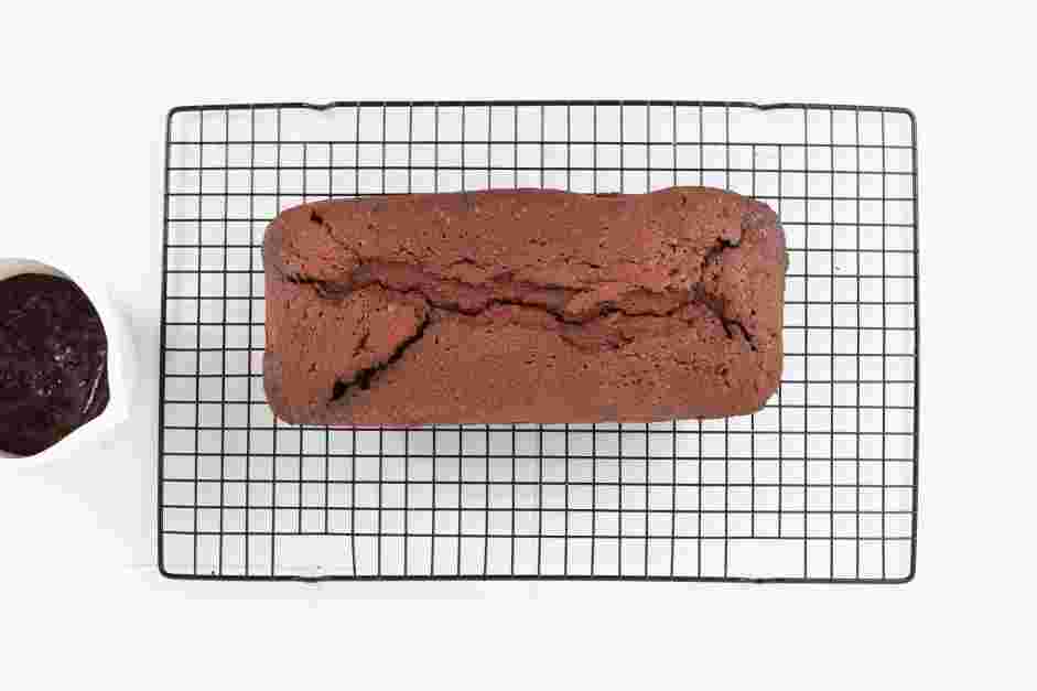 Chocolate Pound Cake Recipe: Pour the batter into the prepared loaf pan.