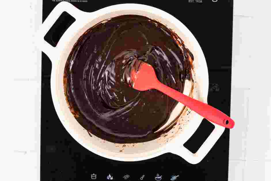 Chocolate Pound Cake Recipe: Stir until smooth and glossy.