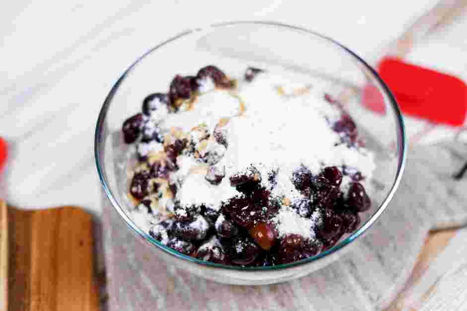 Cherry Cobbler Recipe:
Preheat the oven to 350°F.