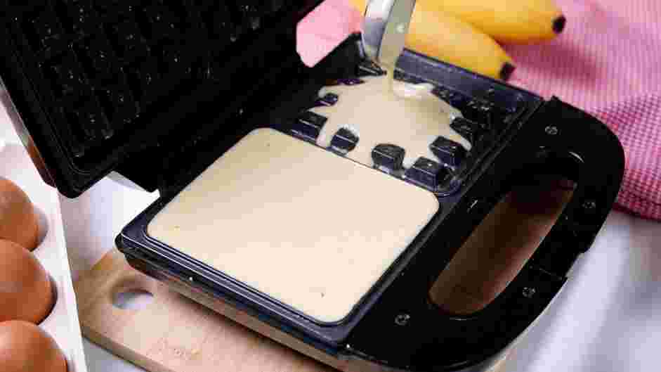Sourdough Waffles Recipe: Pour the batter into the waffle iron and cook according to the manufacturer’s instructions.
