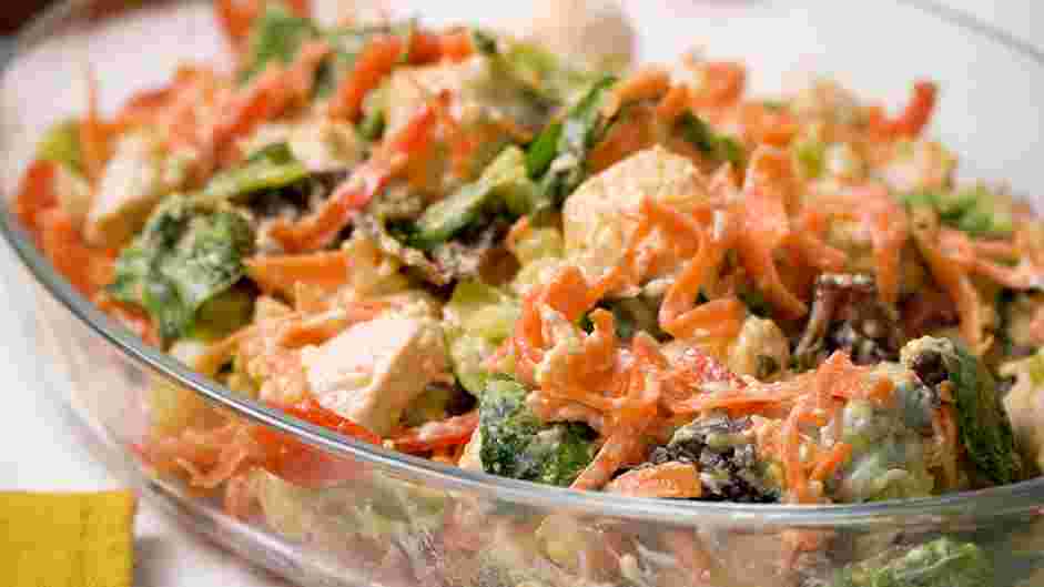 Buffalo Chicken Salad Recipe: Toss until evenly coated and season with salt and pepper, to taste.