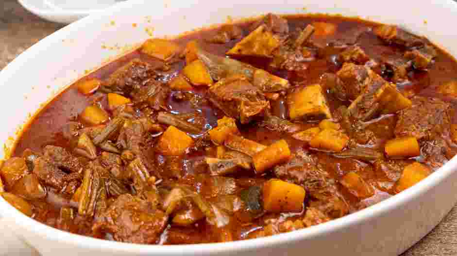 Short Rib Ragu Recipe: Place the sealed pan in the oven and braise for 2 to 2 &frac12; hours.