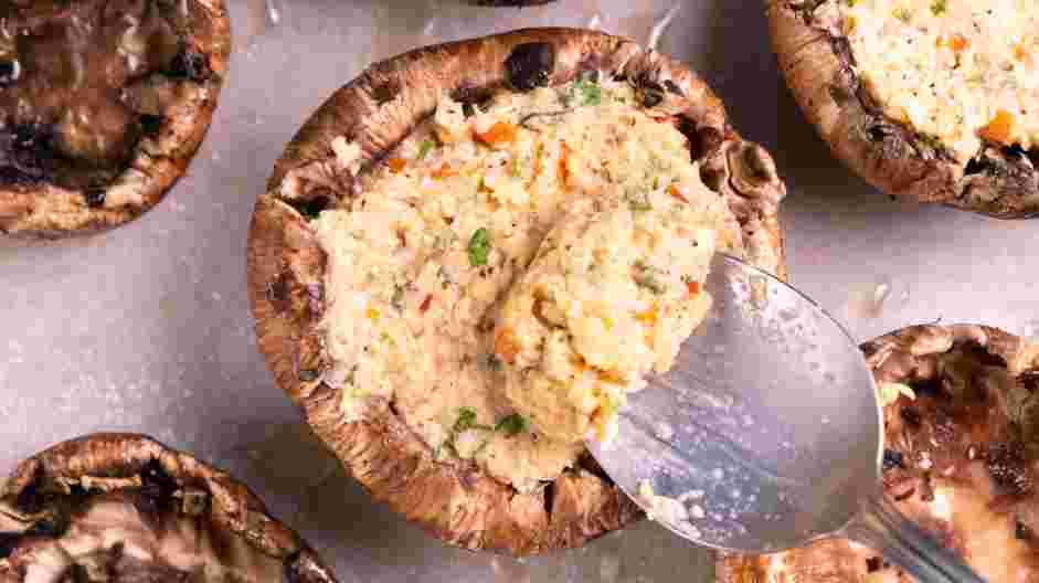 Crab Stuffed Portobello Mushrooms Recipe: Preheat the oven to 350°F.