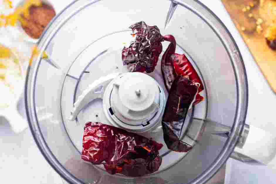 Stovetop Chili Recipe: Prepare the chile puree.