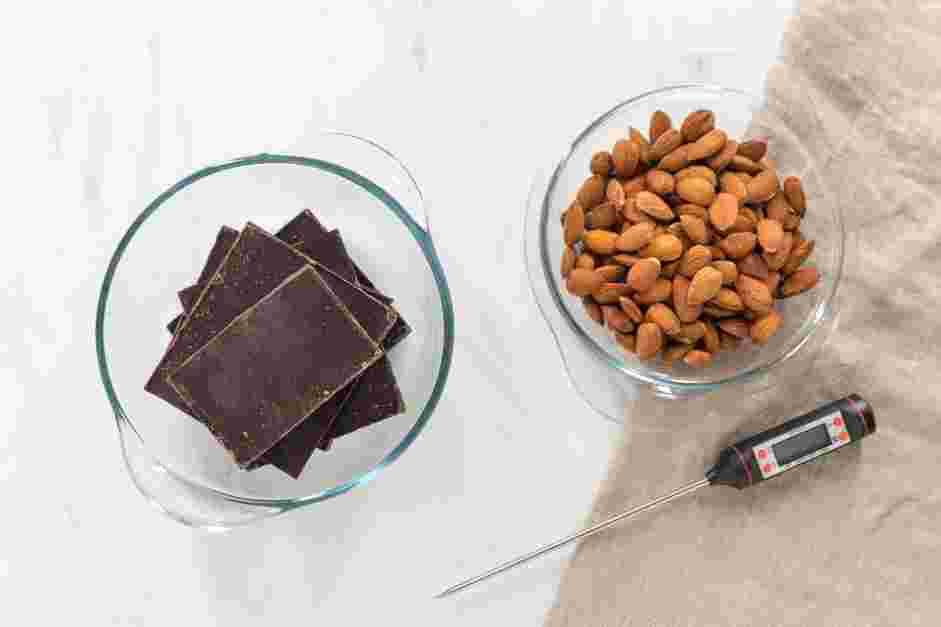 Chocolate Almond Bark Recipe: Measure and prep all ingredients.