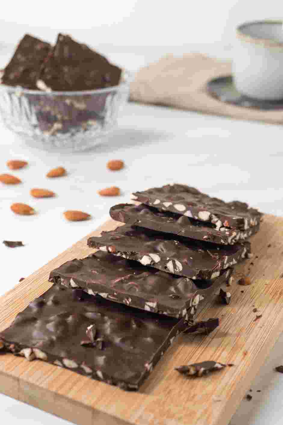 Chocolate Almond Bark Recipe: Break into pieces and enjoy!