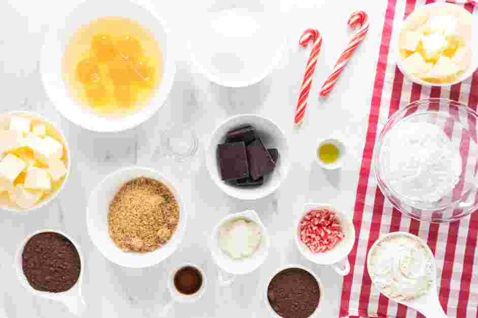 Peppermint Brownies Recipe: Preheat the oven to 350°F.