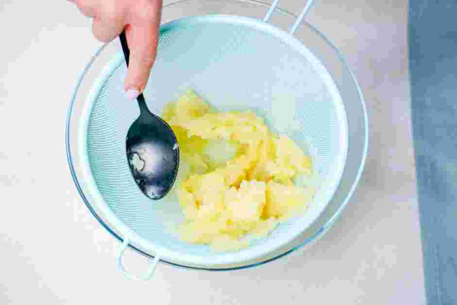 Potato Gnocchi with Butter and Herbs Recipe: Pass the skinless potato through a food mill, ricer or fine mesh strainer.