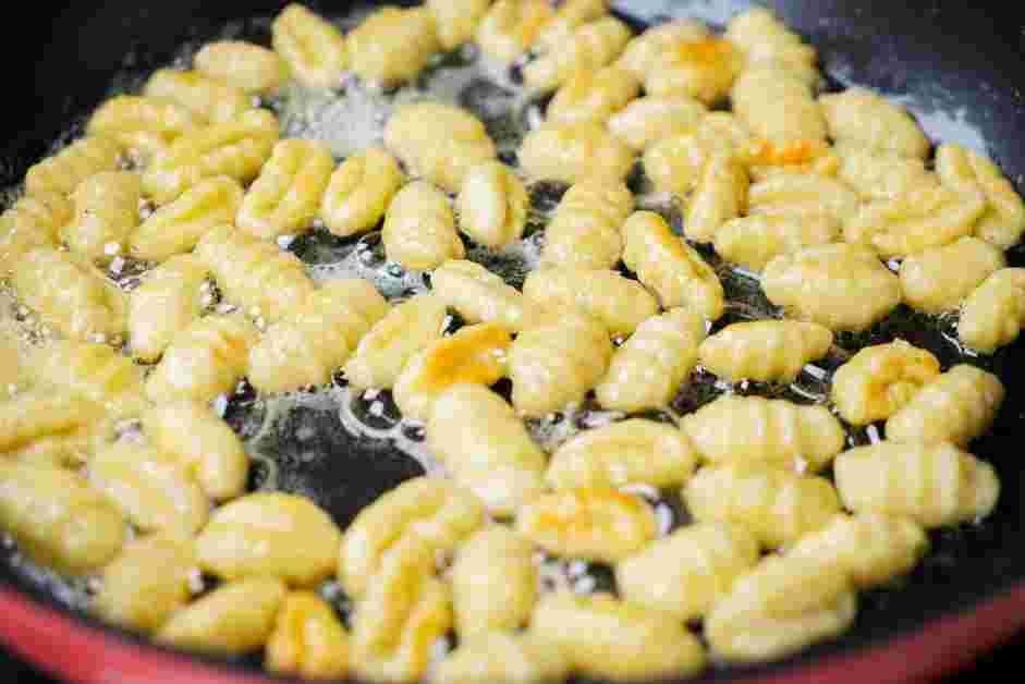 Potato Gnocchi with Butter and Herbs Recipe: Finish by tossing the gnocchi with one tablespoon of butter.