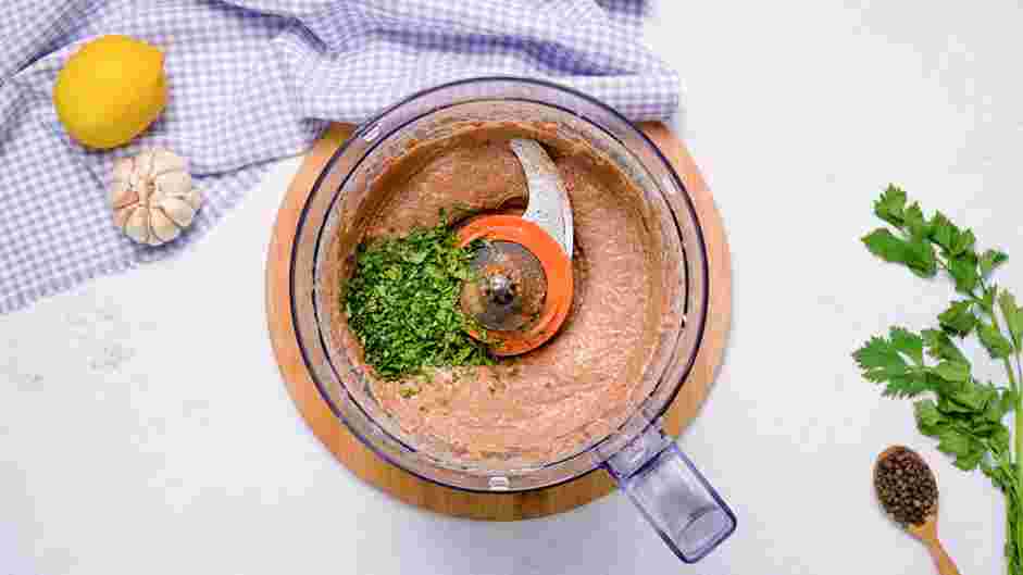 Black Bean Hummus Recipe: Add the cilantro and pulse a few times to incorporate the cilantro into the hummus.