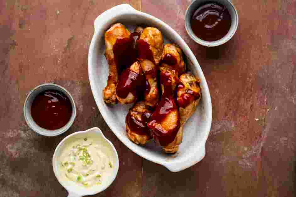 Instant Pot BBQ Chicken Recipe: Remove the chicken from the pot and baste with the remaining &frac12; cup of barbecue sauce.