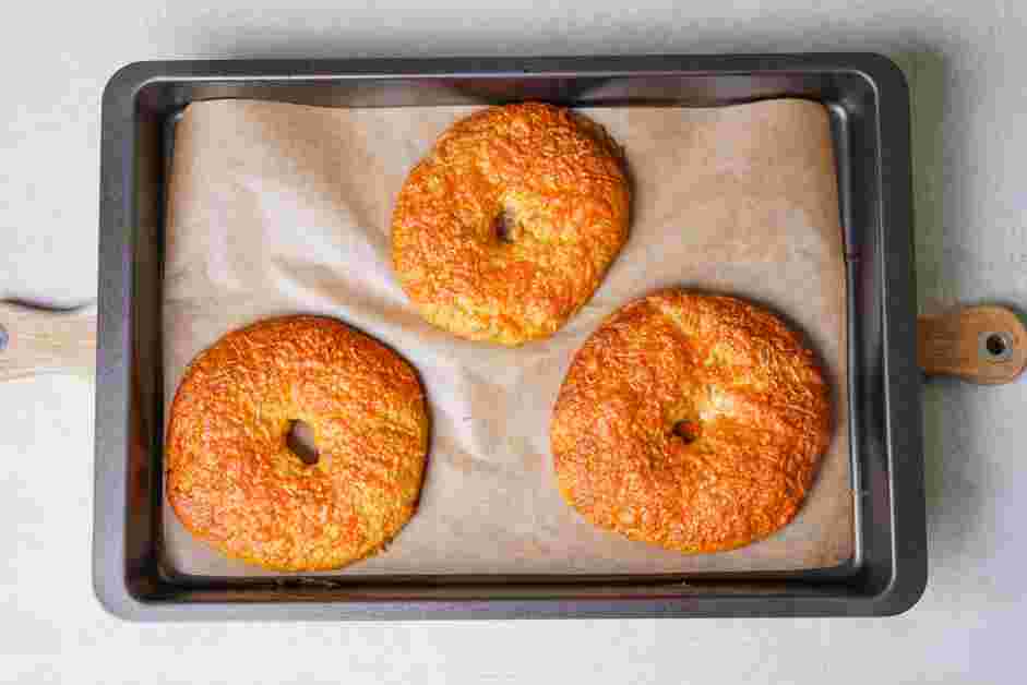 Asiago Bagel Recipe: Bake for about 15-20 minutes, until the bagels are golden brown.