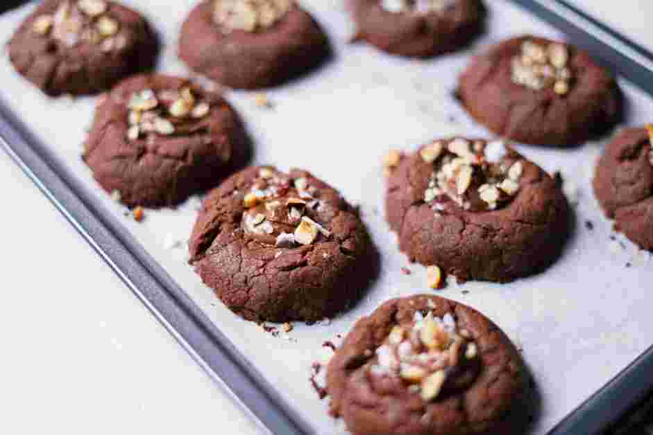 Nutella Cookies Recipe: Bake the cookies until the edges are set, about 8-10 minutes.