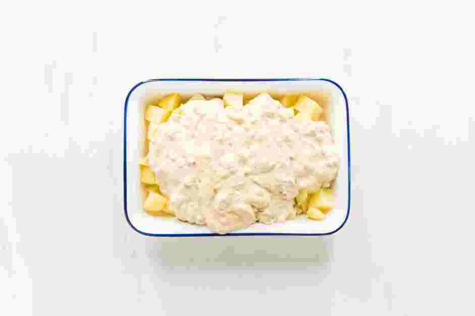 Dill Potato Salad Recipe: Assemble the dill potato salad.