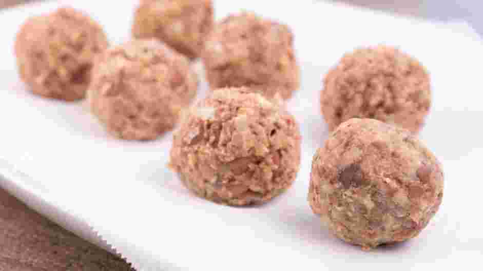 Firecracker Meatballs Recipe: Roll the mixture into 2-3 inch meatballs.