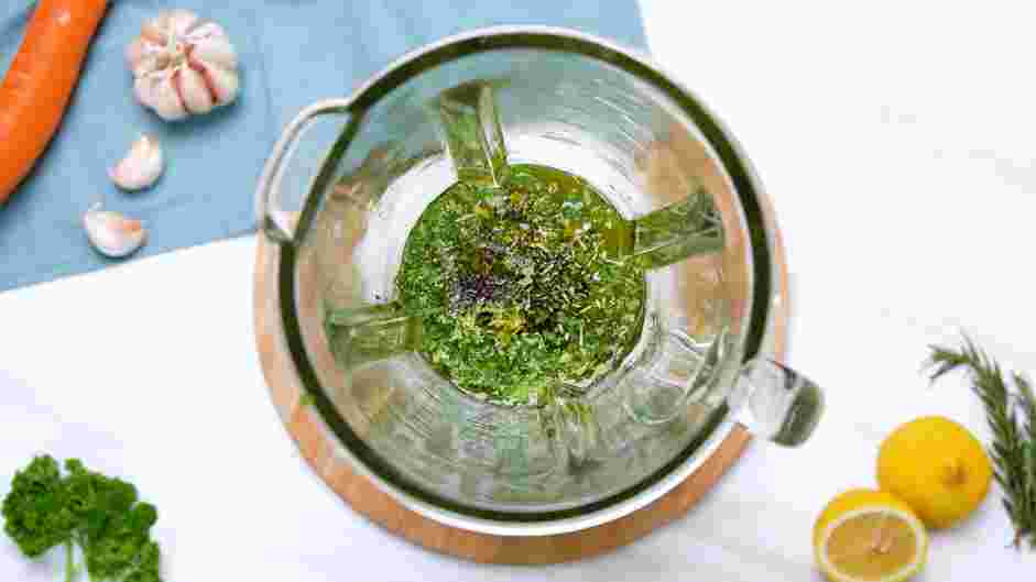 Vegan Bowls (Lemon and Herb Power Bowl) Recipe: Prepare the lemon and herb vinaigrette.