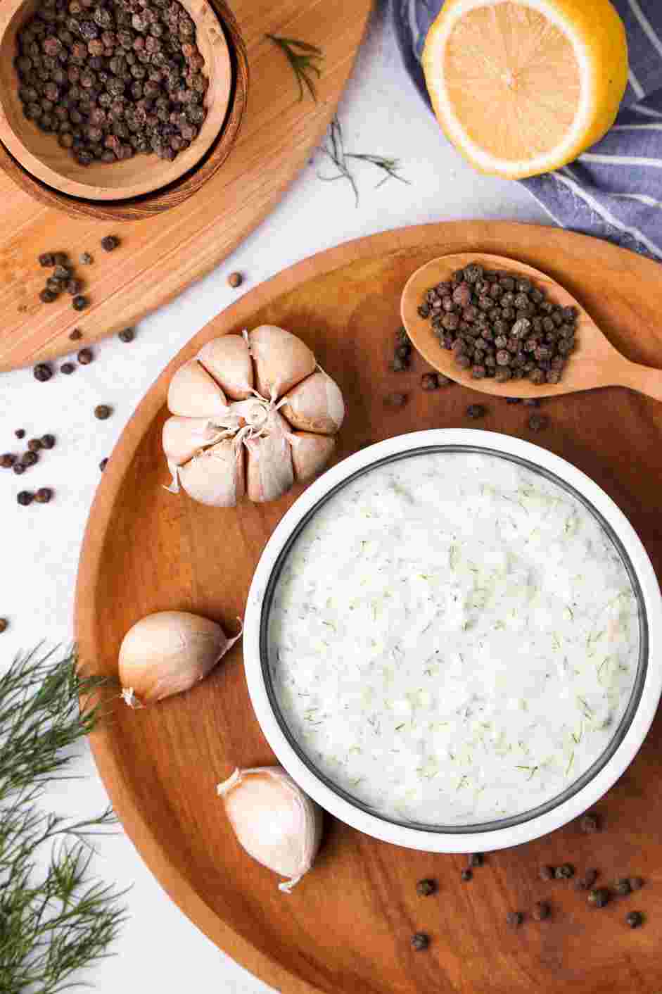 Vegan Tzatziki Recipe: Serve and enjoy!