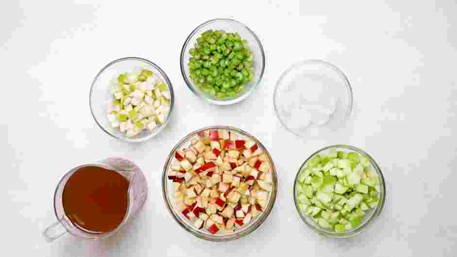 Apple Smoothie Recipe: Measure and prep all ingredients.