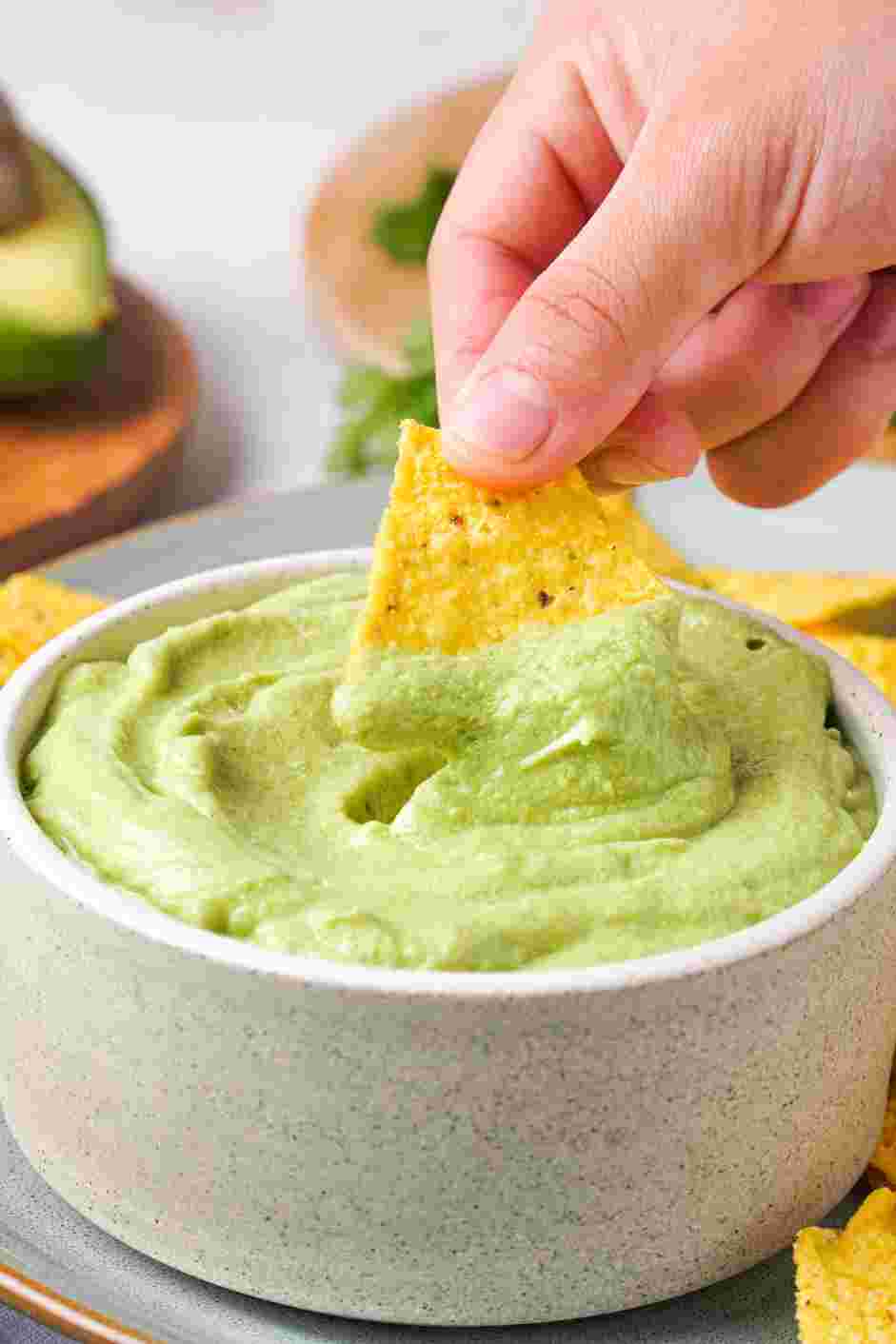 Avocado Crema Recipe: Serve immediately as a dip or on tacos.