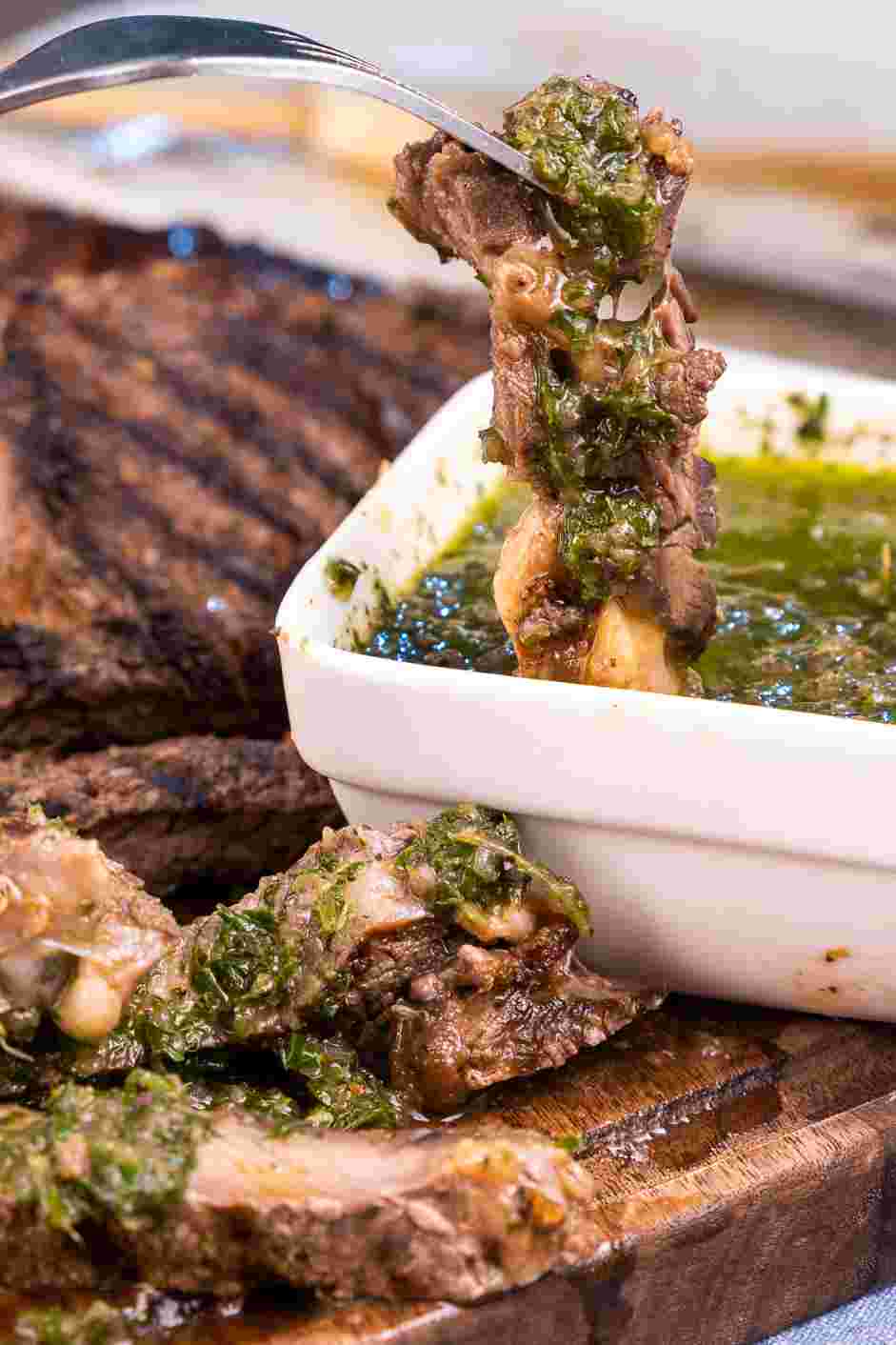 Churrasco Steak Recipe: Remove the churrasco steaks from the heat and let rest for about 2 minutes.