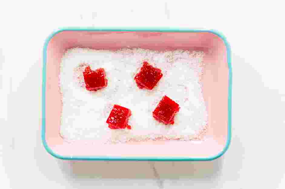 Strawberry Delight Recipe: Transfer the strawberry delight into the desiccated coconut and toss until coated.