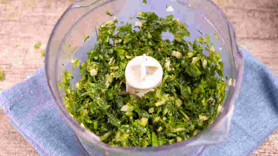 Red Chimichurri Recipe: Process until finely chopped.