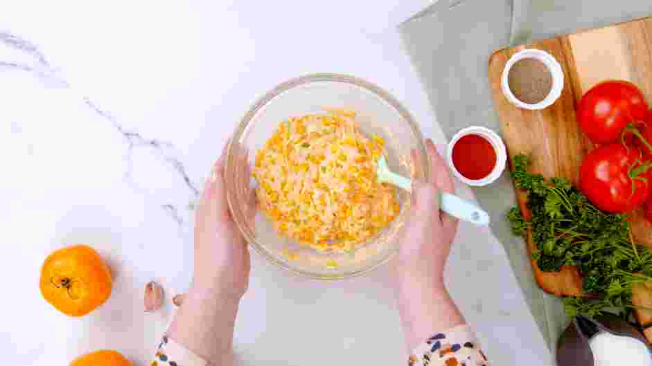 Corn Nuggets Recipe: Add the buttermilk mixture to the flour mixture and stir just until combined.