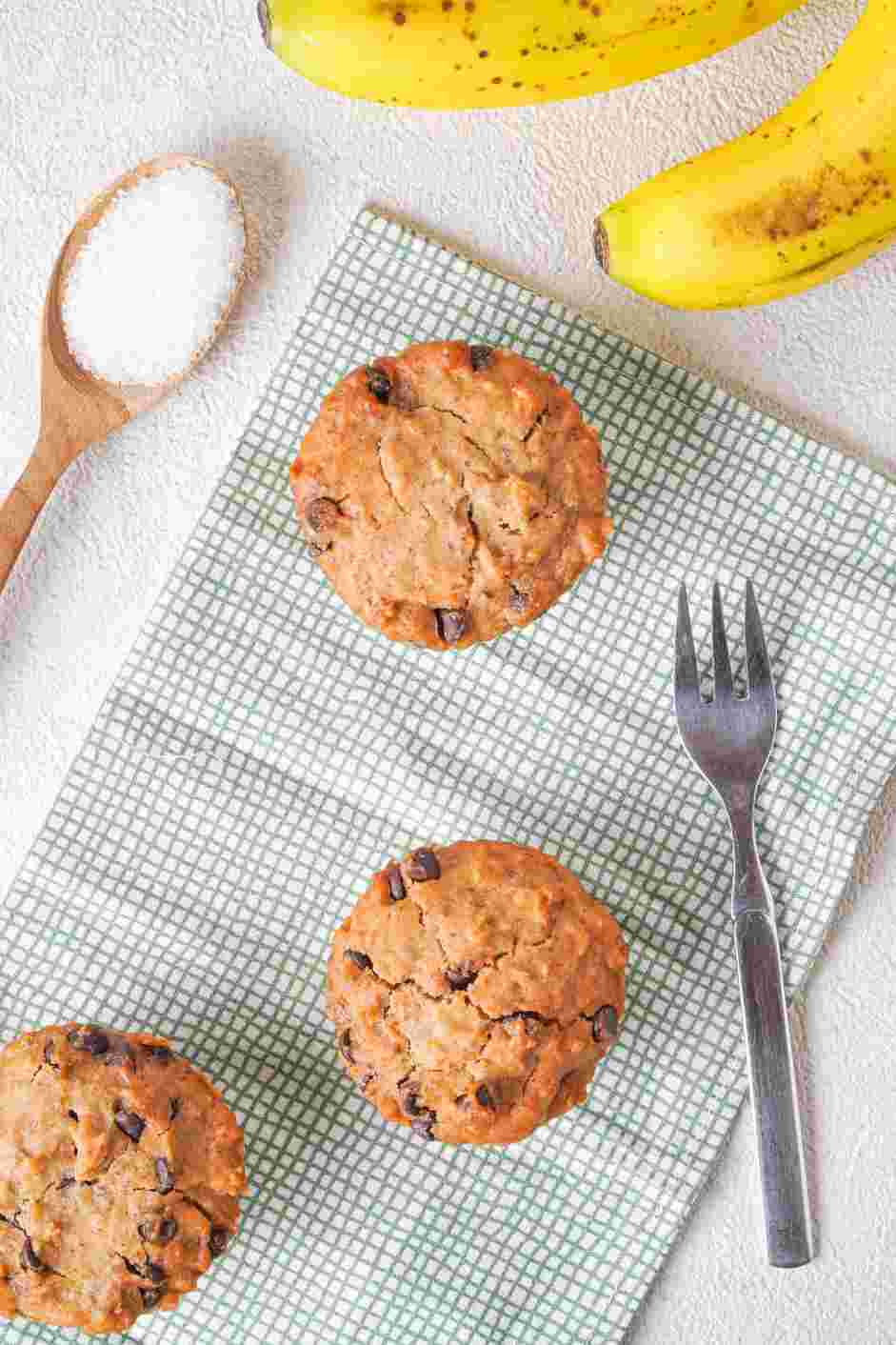 Gluten Free Banana Muffins with Chocolate Chips Recipe: Let the muffins cool and serve.