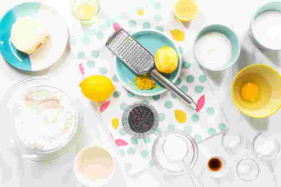 Lemon Poppy Seed Muffins Recipe: Preheat the oven to 350°F.