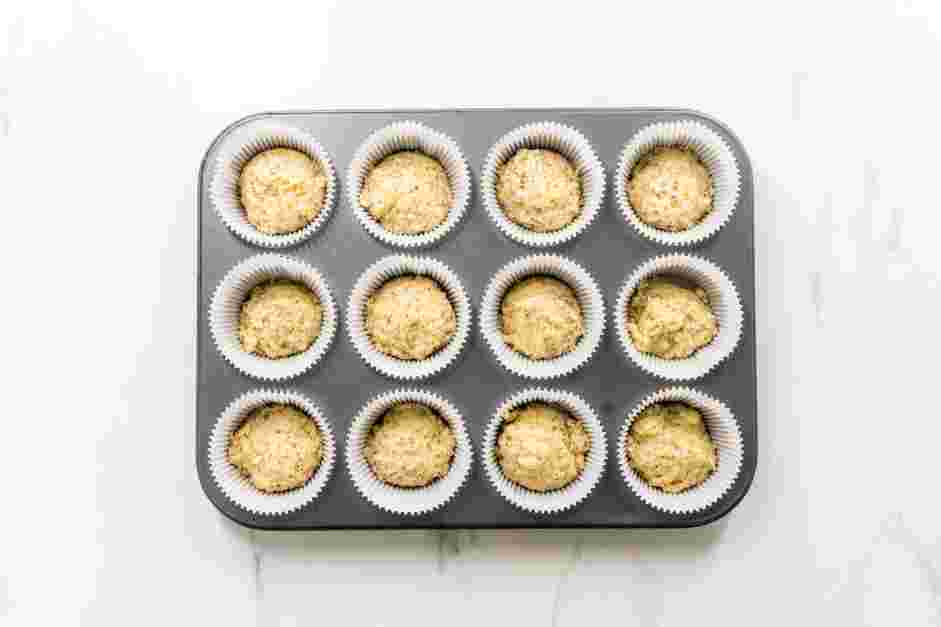 Lemon Poppy Seed Muffins Recipe: 
Transfer the batter to the prepared muffin pan.