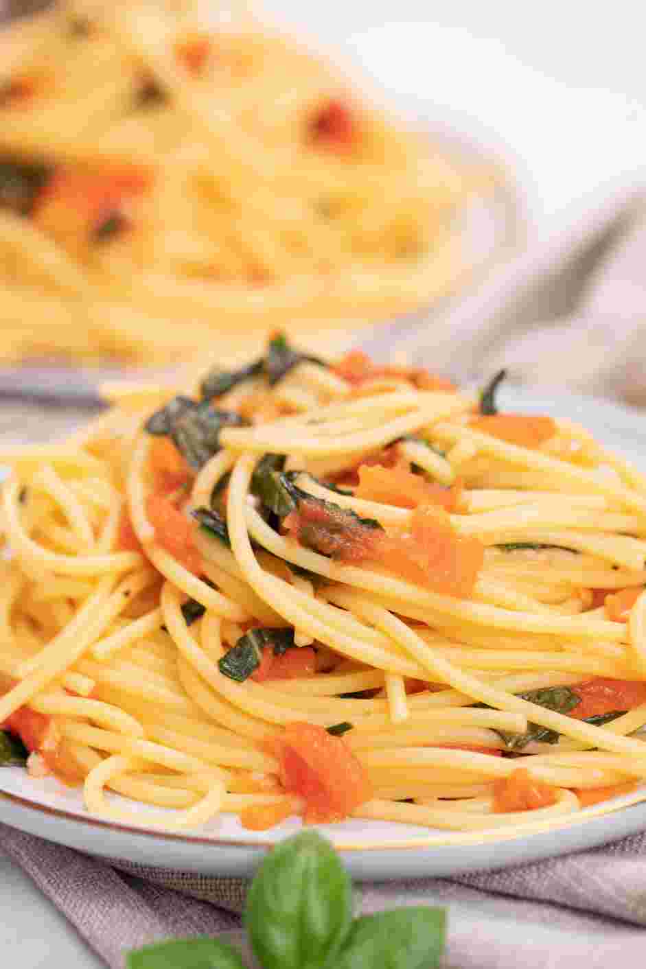 Tomato Basil Pasta Recipe: Serve and enjoy!