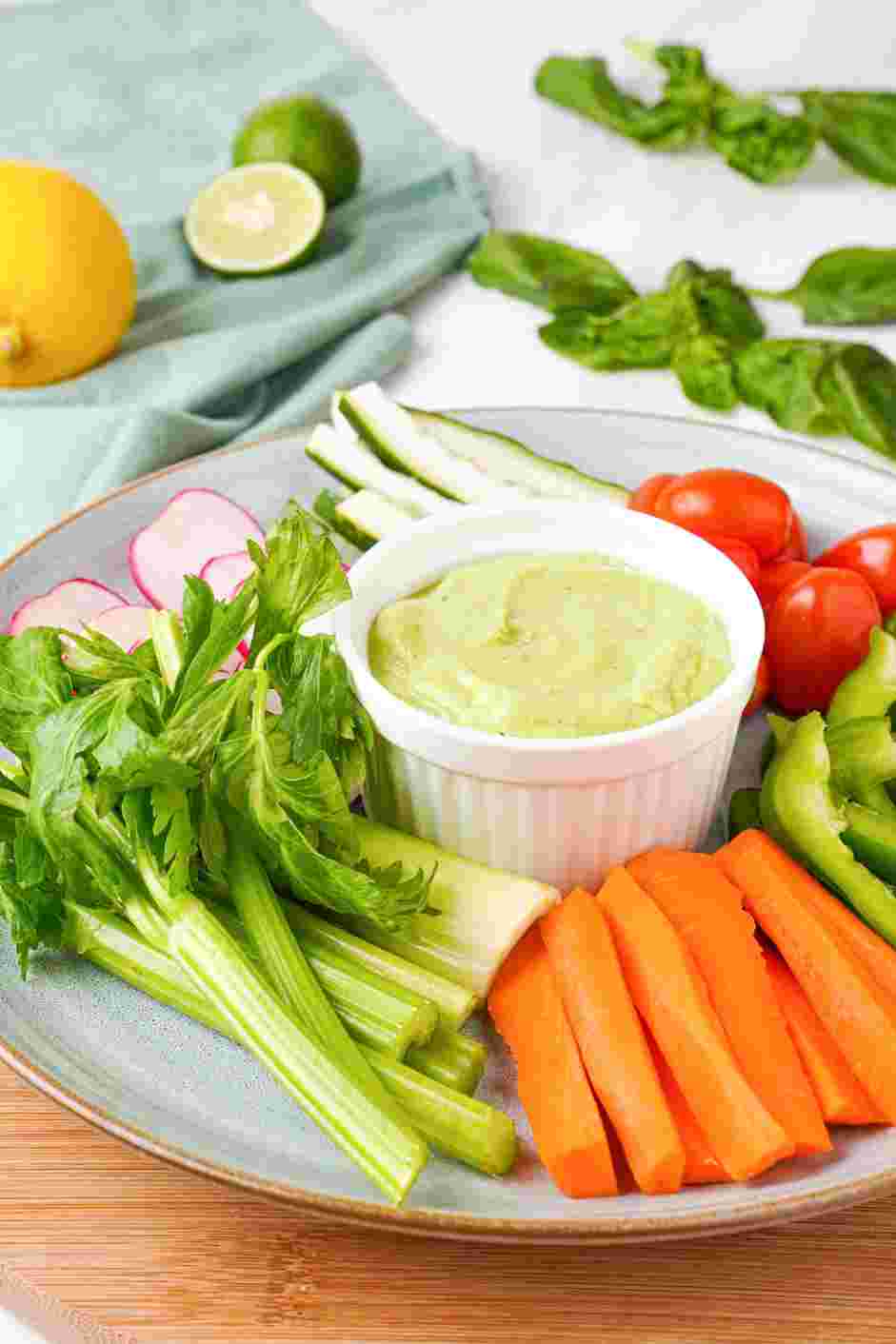 Green Goddess Dip Recipe: Serve on a crudit&eacute; platter.
