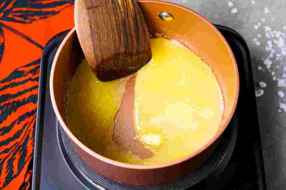 Budino Recipe: When the custard is almost done chilling, make the salted caramel.