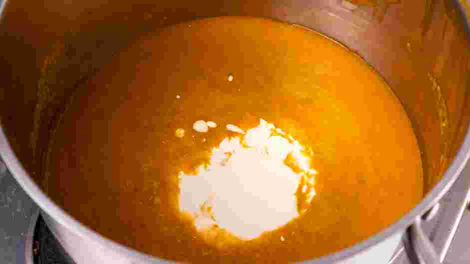 Cream of Crab Soup Recipe: Stir in the heavy cream.