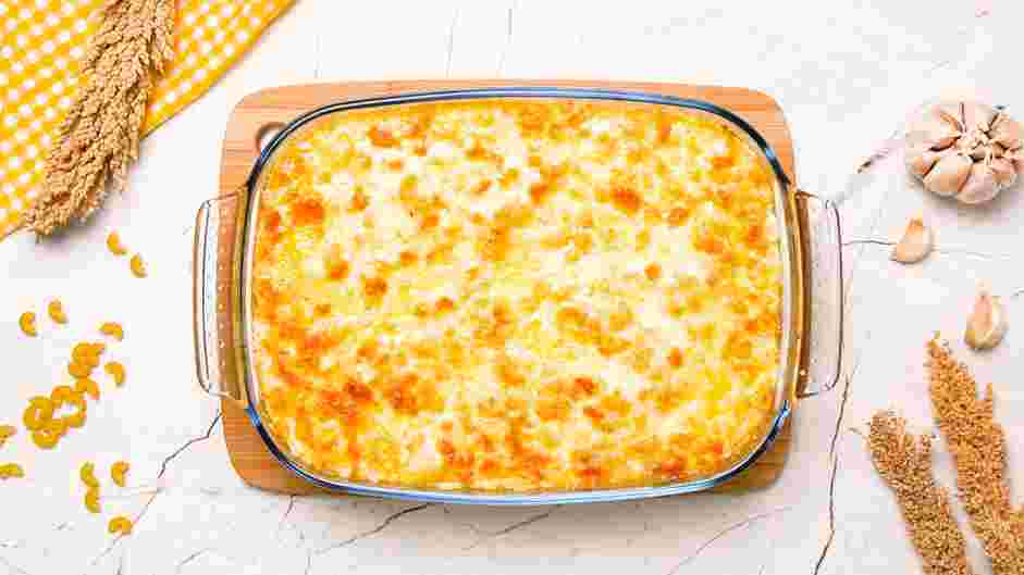 Gouda Mac and Cheese Recipe: Bake until golden brown on top.