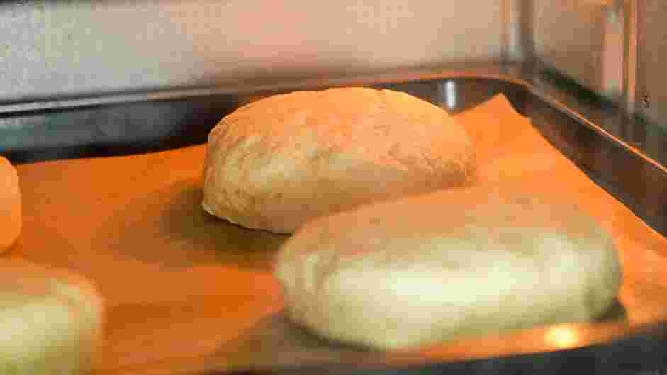 Honey Butter Chicken Biscuit Recipe: Preheat the oven to 375°F, place the biscuits in the oven bake for 12 minutes.