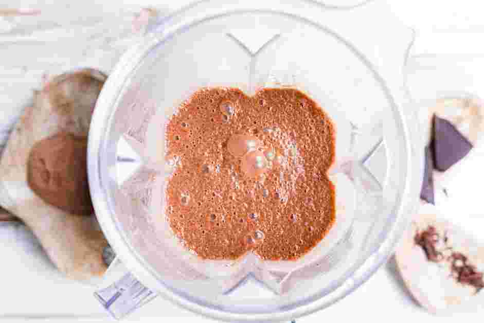 Frozen Hot Chocolate Recipe: Blend until mostly smooth and slushy.