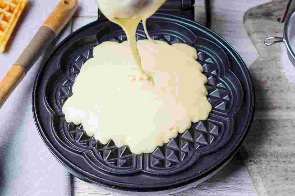 Gluten Free Waffles Recipe: Pour the amount of batter called for your waffle iron and cook according to the manufacturer&rsquo;s instructions.