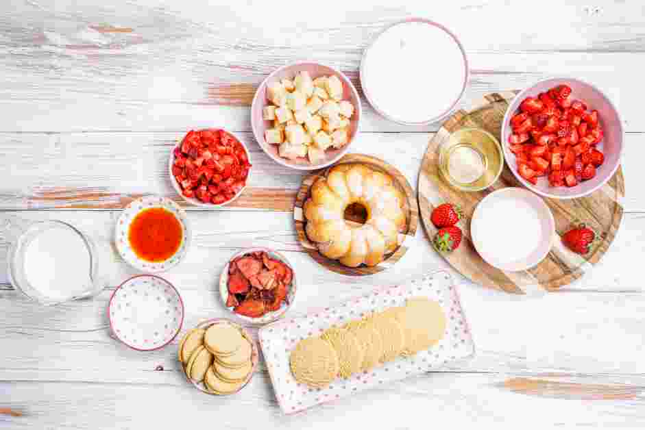 Strawberry Shortcake Ice Cream Recipe: Measure and prep all ingredients.