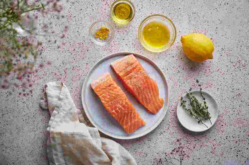 Sous Vide Salmon Recipe: Season the salmon evenly with salt and pepper.