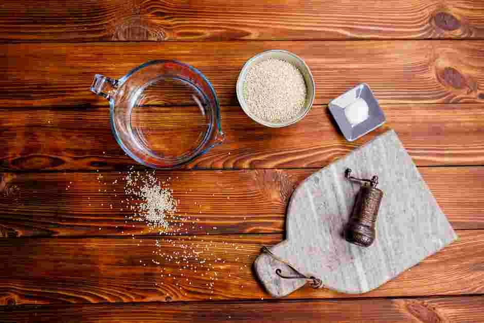 How to Cook Quinoa Step 1: Measure and prep all ingredients.