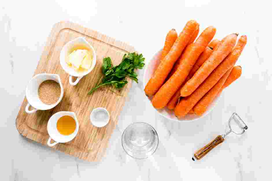 Candied Carrots Recipe: Measure and prep all ingredients.