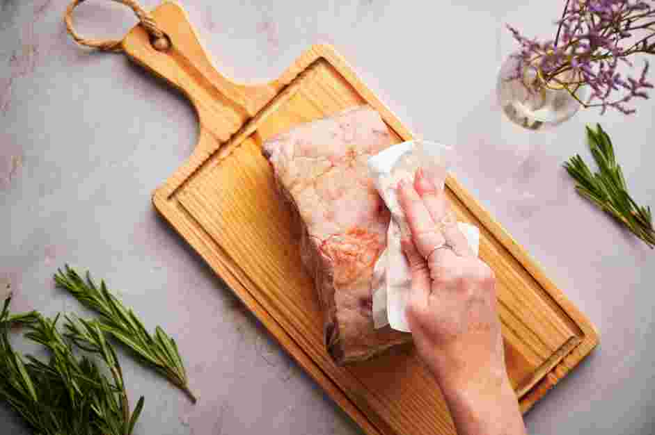 Sous Vide Prime Rib Recipe: When ready, preheat the oven to 500°F and remove the vacuum-sealed bag from the water and extract the prime rib.