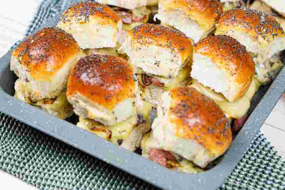 Roast Beef Sliders Recipe: Cover the baking dish with foil.