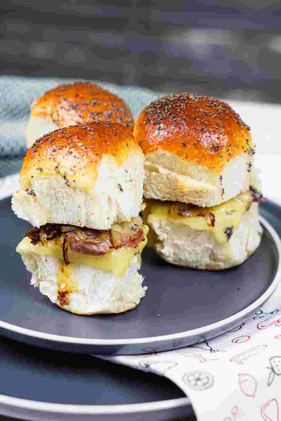 Roast Beef Sliders Recipe: Serve warm.