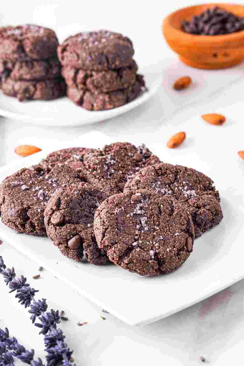 Dark Chocolate Chip Cookies Recipe: Let rest for 15 minutes, then serve.