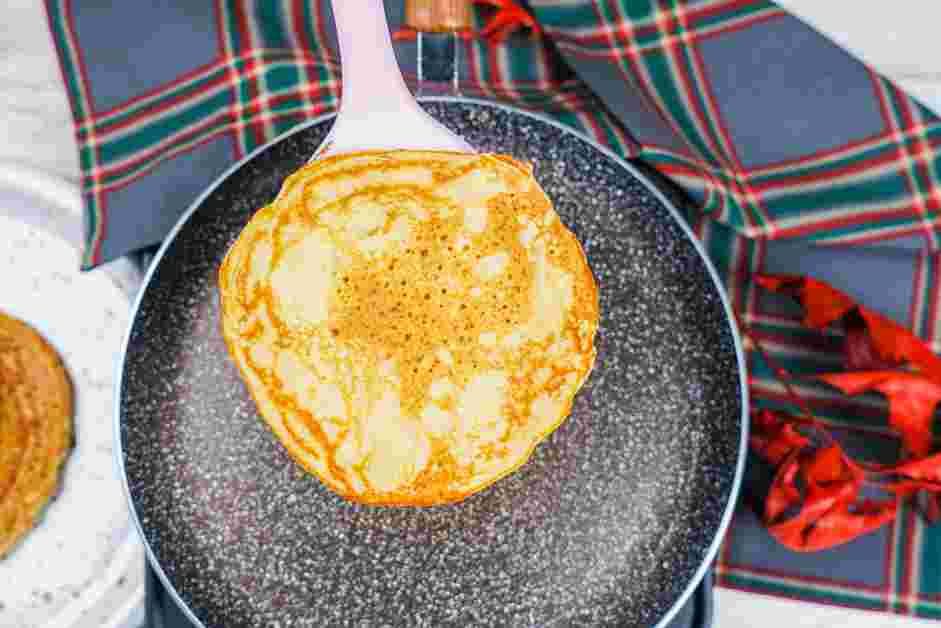 Hotcakes Recipe: Flip the pancakes and cook for another 1-2 minutes or until the bottoms are browned.